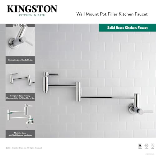 Open Box - Kingston Brass Concord Wall Mount Pot Filler (KBBB1205_11173660)