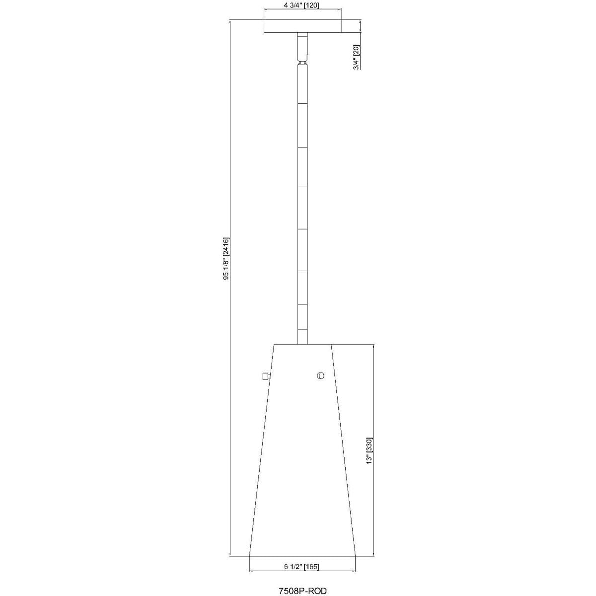 Open Box - Z-Lite 7508P-ROD-MGLD - Pendants Indoor Lighting