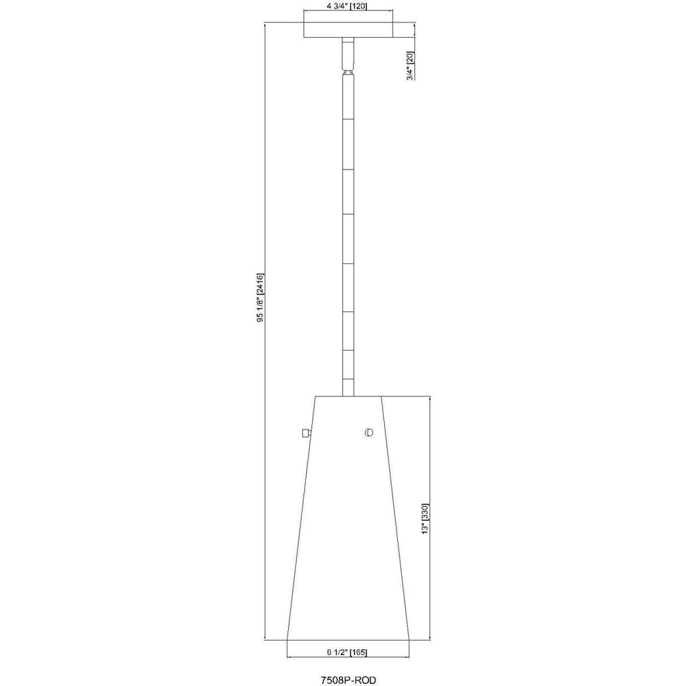 Open Box - Z-Lite 7508P-ROD-MGLD - Pendants Indoor Lighting
