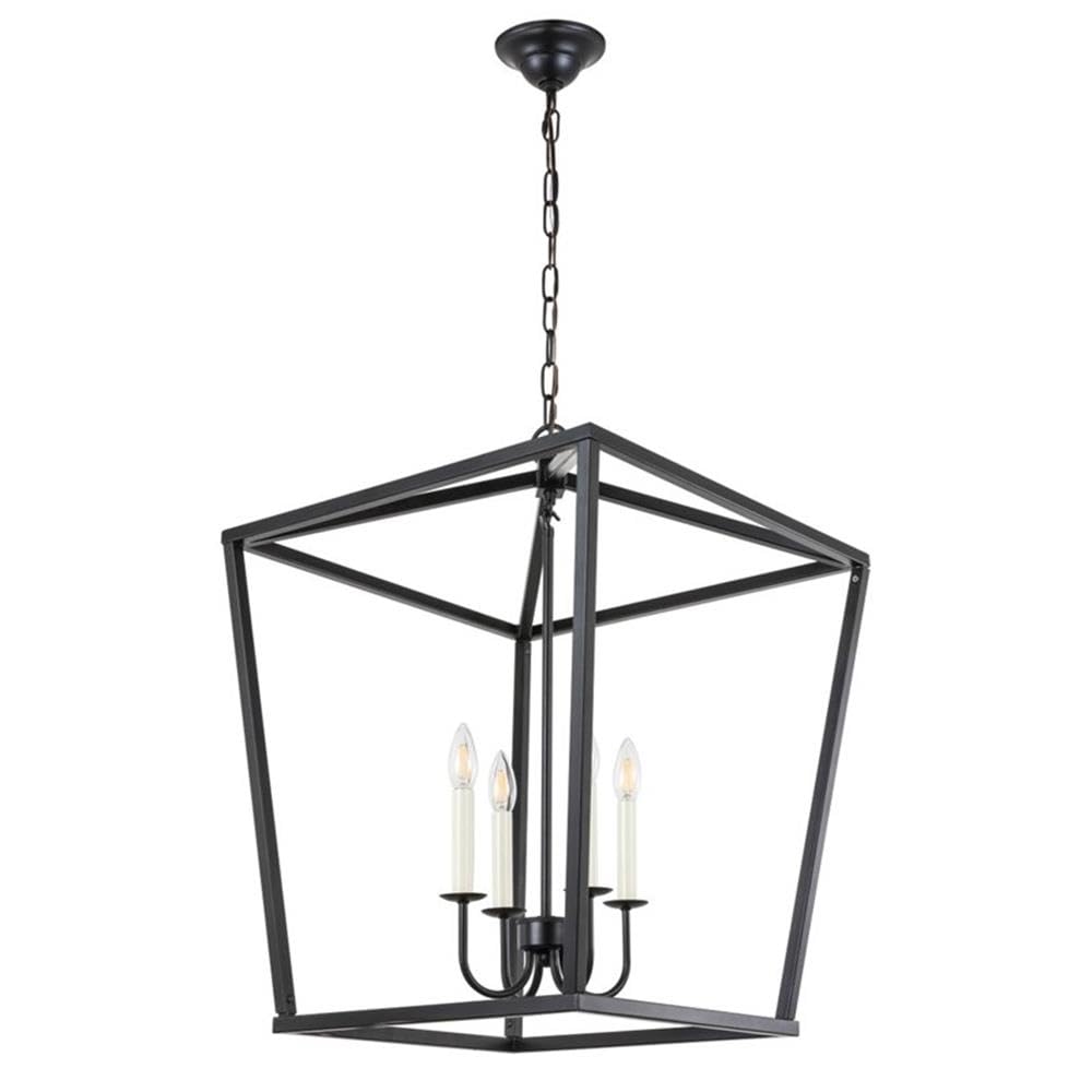 Open Box - Elegant Lighting LD6008D20BK - Chandeliers Indoor Lighting