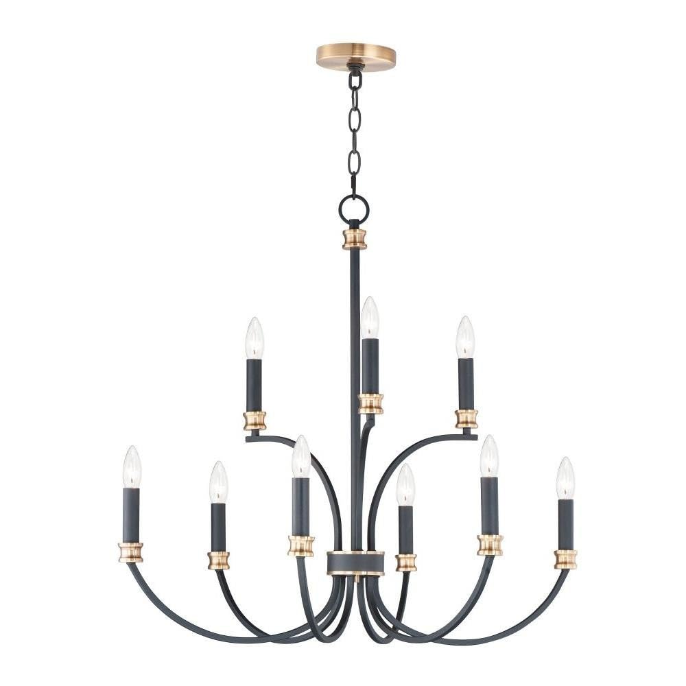 Open Box - Maxim 11377BKAB - Chandeliers Indoor Lighting