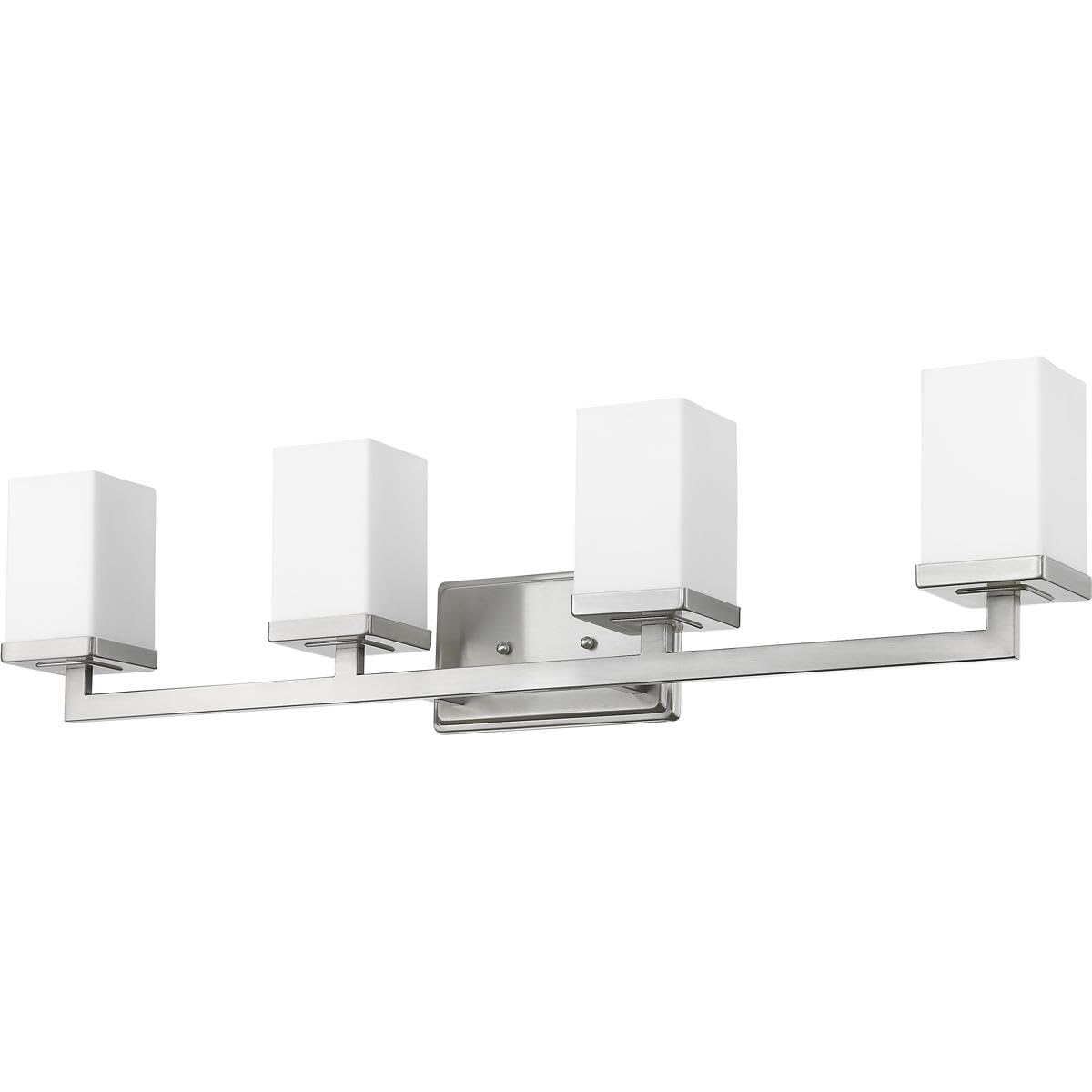 Open Box - Z-Lite 1900-4V Tidal 4 Light Bathroom Vanity Light with Matte Opal Glass Shade