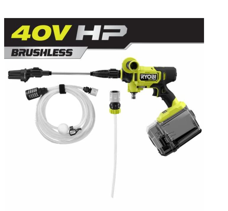 Open Box -  RYOBI 40V HP Brushless EZClean 600 PSI 0.7 GPM Cold Water Electric Power Cleaner (Tool-Only)