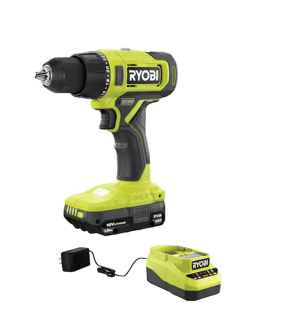 Open Box - RYOBI 18V ONE+ Lithium-Ion Cordless Drill/Driver Kit with 1.5 Ah Battery and Charger