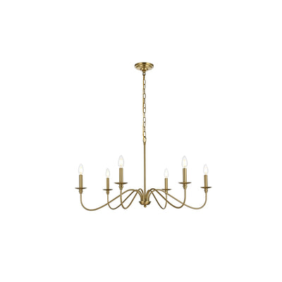 Open Box - Elegant Lighting LD5006D36SG - Chandeliers Indoor Lighting
