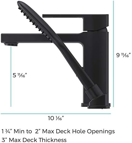 Open Box - Pfister Deckard R-T 06 RH 3H 2HDL TRIM KIT CR - Matte Black