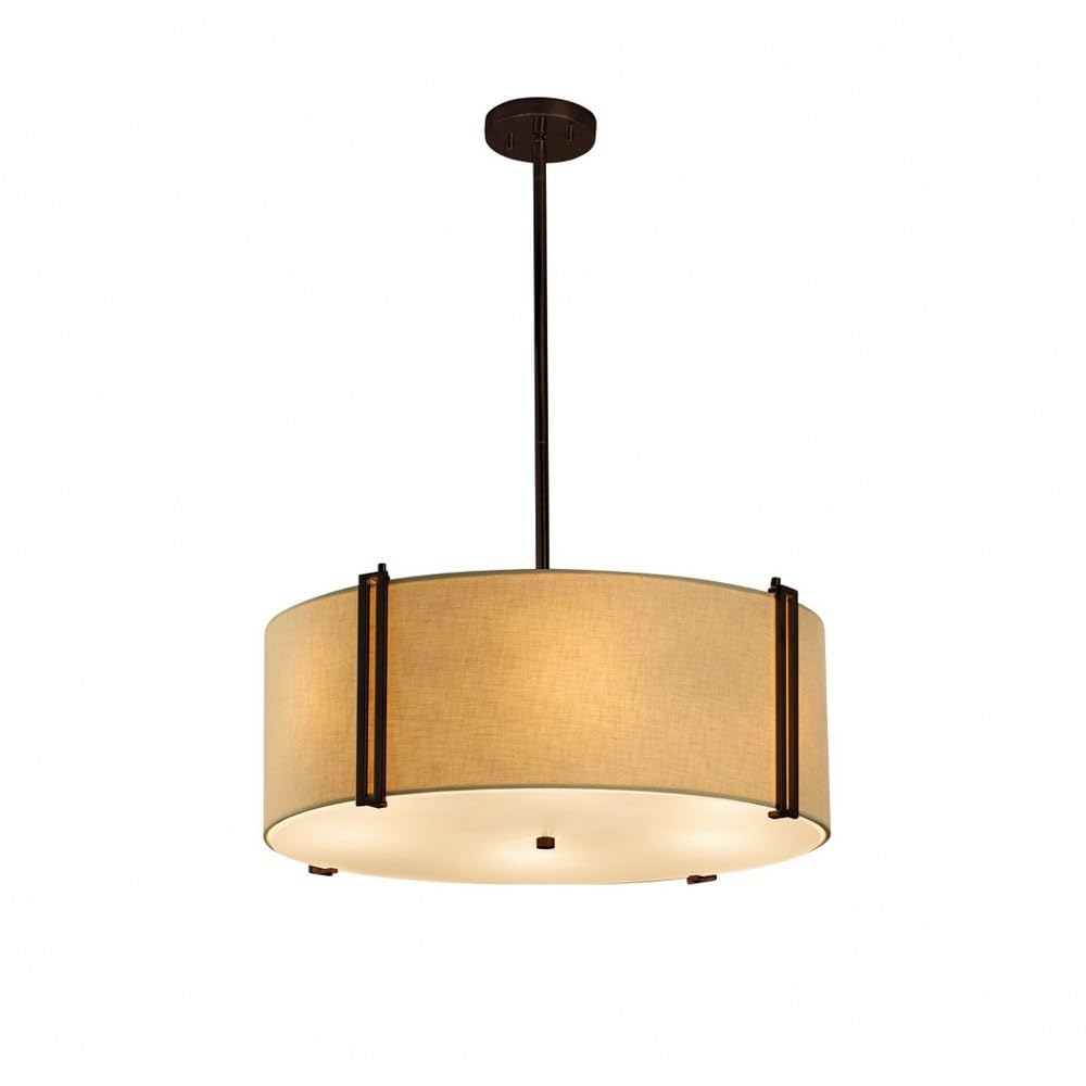 Open Box - Justice Design Group FAB-9512-CREM-DBRZ - Chandeliers Indoor Lighting