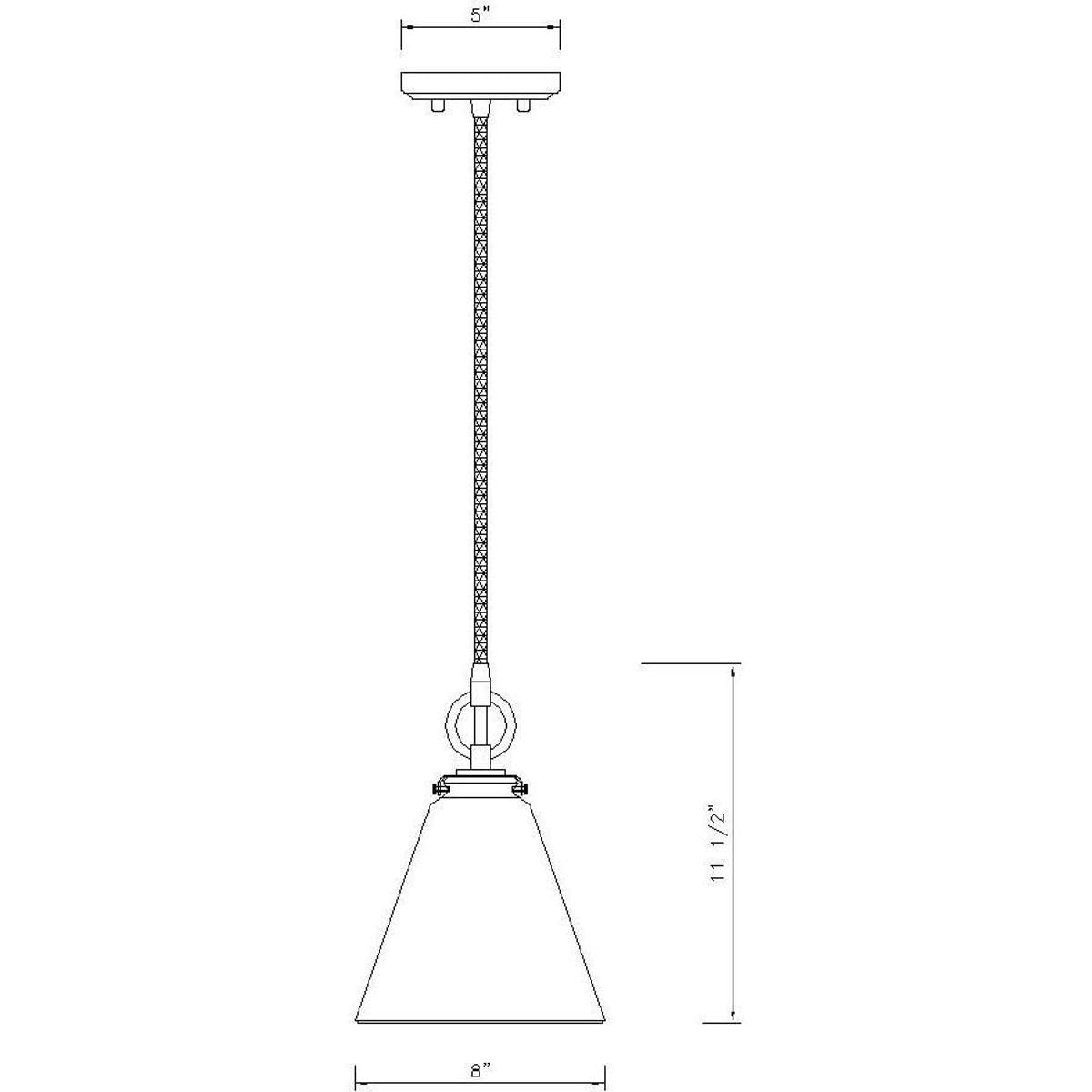 Open Box - Z-Lite 3034P8-MB - Pendants Indoor Lighting