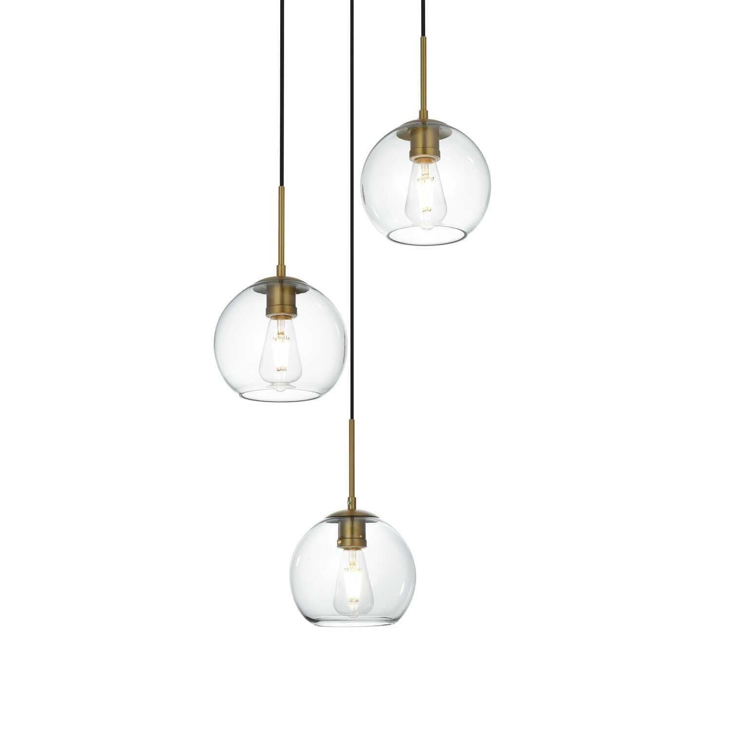 Open Box - Elegant Lighting LD2208SG - Pendants Indoor Lighting