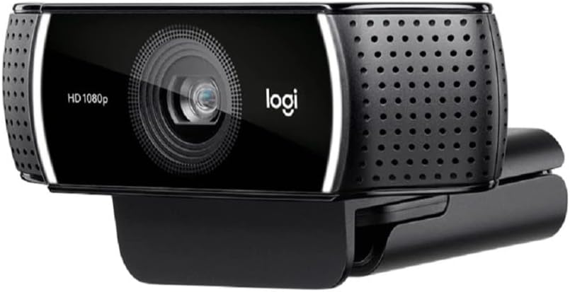 Refurbished - Logitech C922 Pro Stream Webcam 1080P Camera for HD Video Streaming & Recording 720P At 60Fps with Free Tripod (960-001087)