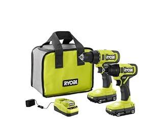 RYOBI ONE+ 18V Cordless 2-Tool Combo Kit with Drill/Driver  Impact Driver  (2) 1.5 Ah Batteries  and Charger