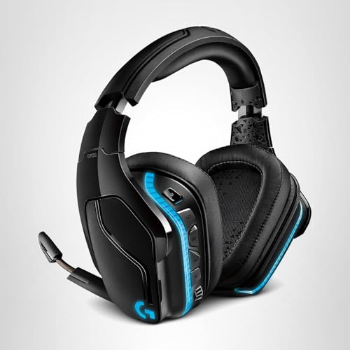 Refurbished - Logitech G935 Wireless DTS:X 7.1 Surround Sound LIGHTSYNC RGB PC Gaming Headset - Black/Blue