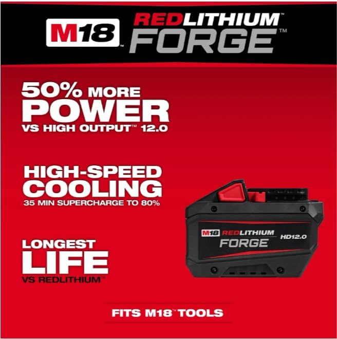 Open Box -  M18 18V Lithium-Ion REDLITHIUM FORGE HD 12.0 Ah Battery Pack