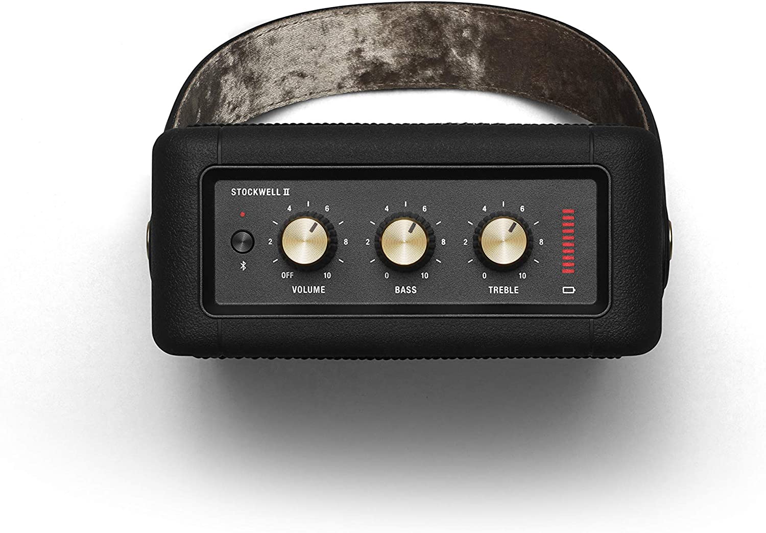 Certified Refurbished - Marshall Stockwell II Portable Bluetooth Speaker - Black and Brass MarshallBullseye Deals