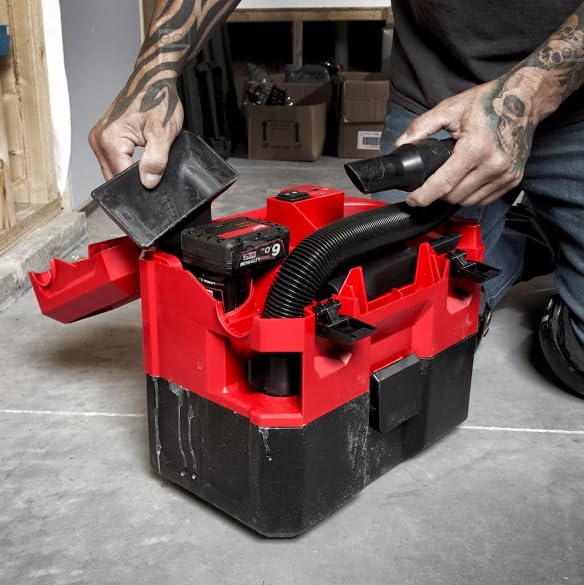 Open Box - Milwaukee M12 FUEL 12-Volt Lithium-Ion Cordless 1.6 Gal. Wet/Dry Vacuum (Tool-Only), Reds / Pinks MilwaukeeBullseye Deals