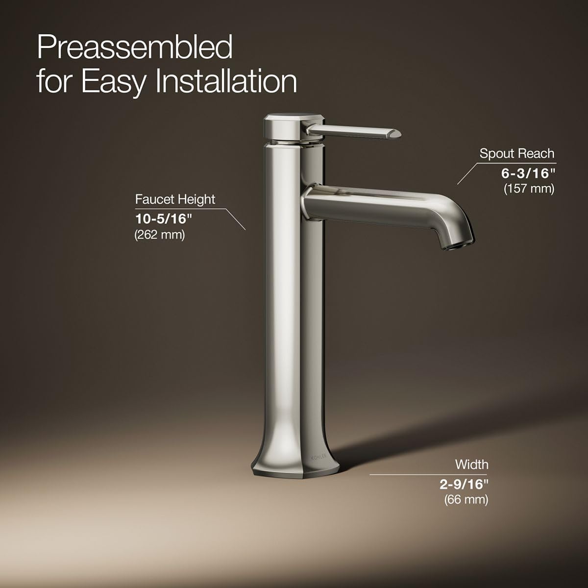 Open Box - Kohler K-27003-4N-SN - Bathroom Sink Faucets Faucet