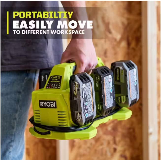 Open Box -  RYOBI ONE+ 18V 6-Port Fast Charger RYOBIBullseye Deals