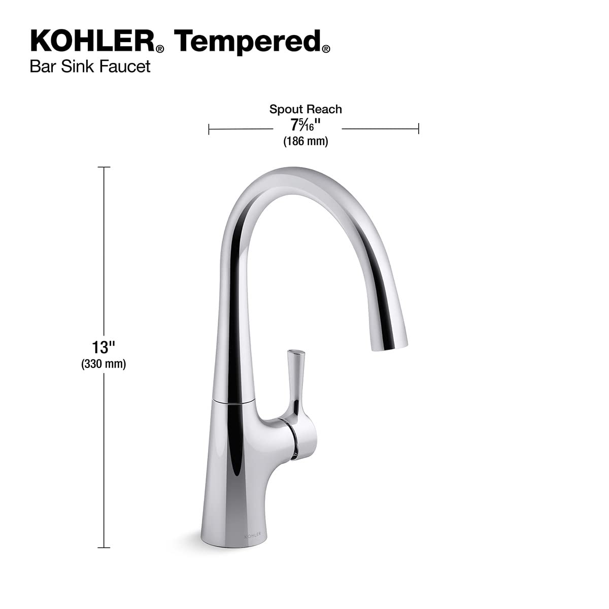 Open Box - Kohler K-24663-2MB - Bar Faucet