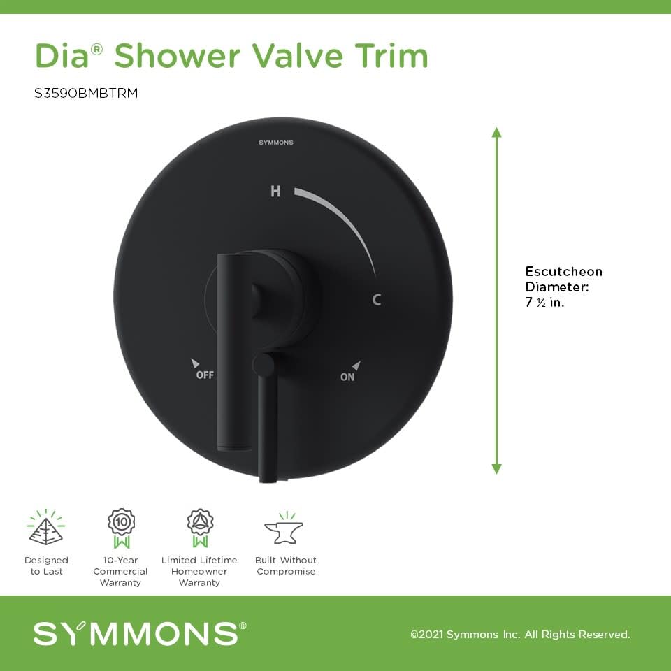 Open Box - Symmons S3590BTRM - Volume Control Trims Showers