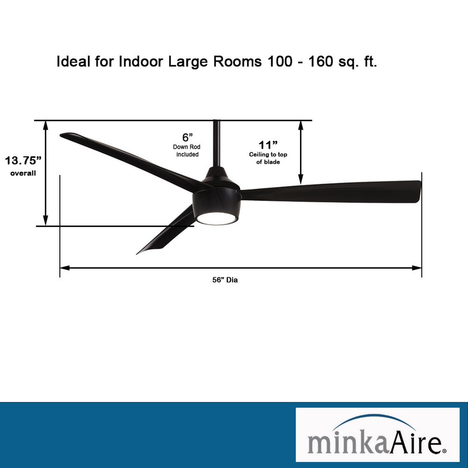 Open Box - MinkaAire F626L-CL - Ceiling Fans Fans
