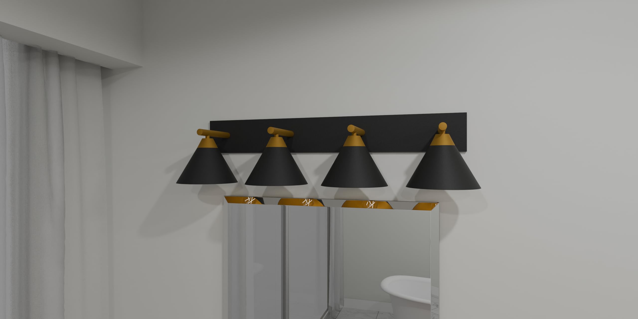 Open Box - Quoizel MTO8637MBK - Bathroom Fixtures Indoor Lighting