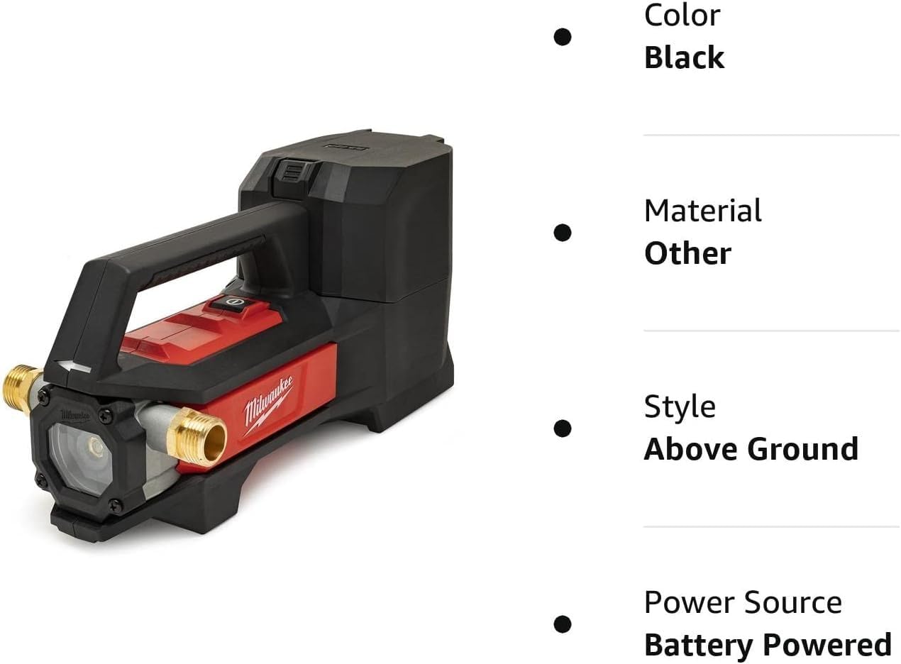 Open Box - Milwaukee M18 18-Volt 1/4 HP Lithium-Ion Cordless Transfer Pump (Tool Only) MilwaukeeBullseye Deals