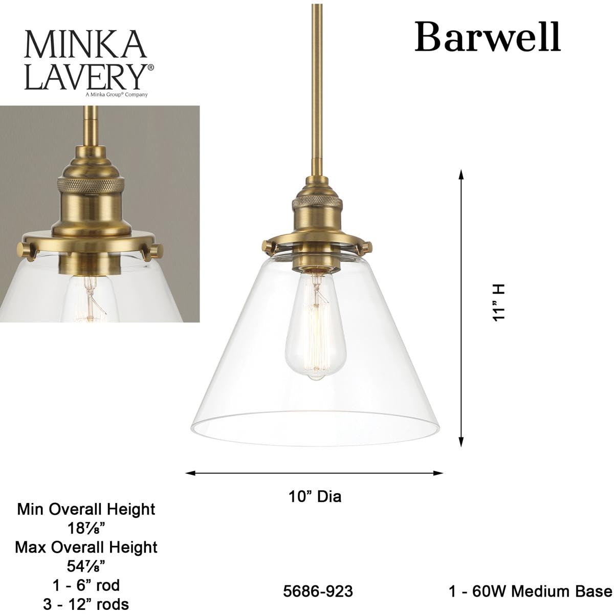Open Box - Minka Lavery 5686-923 - Pendants Indoor Lighting