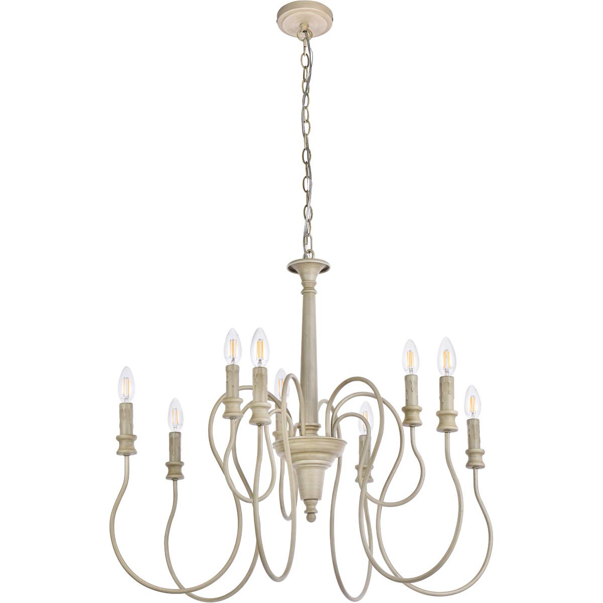 Open Box - Elegant Lighting LD7045D30WD - Chandeliers Indoor Lighting