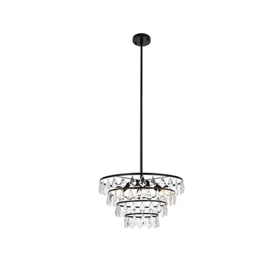 Open Box - Elegant Lighting 1101D20BK - Chandeliers Indoor Lighting