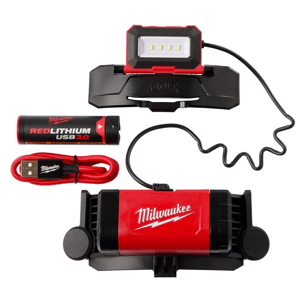 Open Box -  Milwaukee Bolt Redlithium Usb Headlamp MilwaukeeBullseye Deals