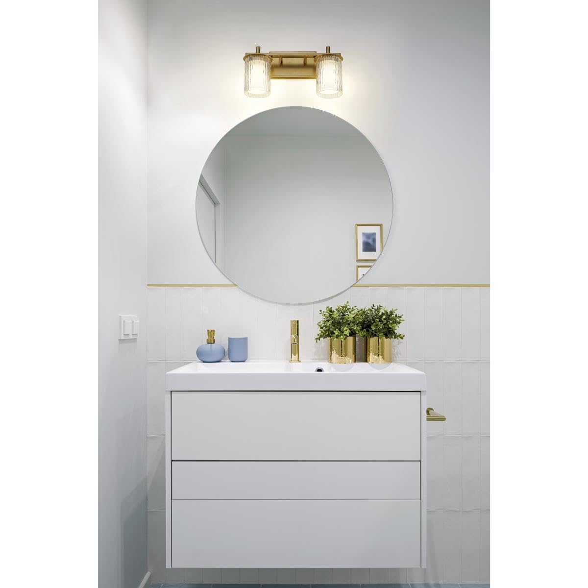 Open Box - Z-Lite 1949-2V-MGLD - Bathroom Fixtures Indoor Lighting