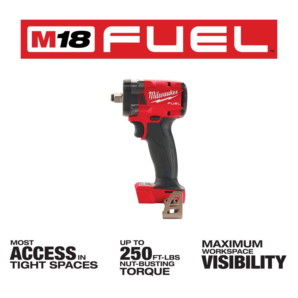 Open Box -  Milwaukee M18 FUEL GEN-3 18-Volt Lithium-Ion Brushless Cordless 1/2 in. Compact Impact Wrench with Friction Ring (Tool-Only) MilwaukeeBullseye Deals