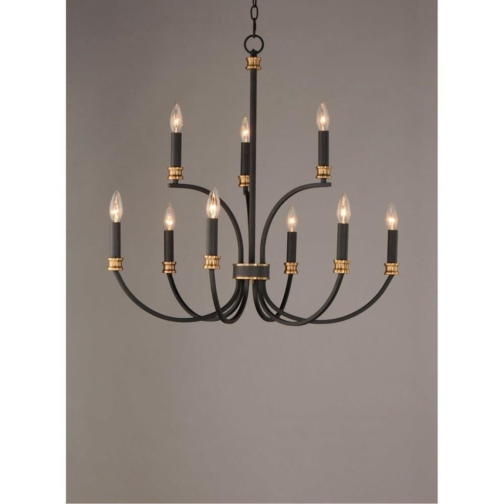 Open Box - Maxim 11377BKAB - Chandeliers Indoor Lighting