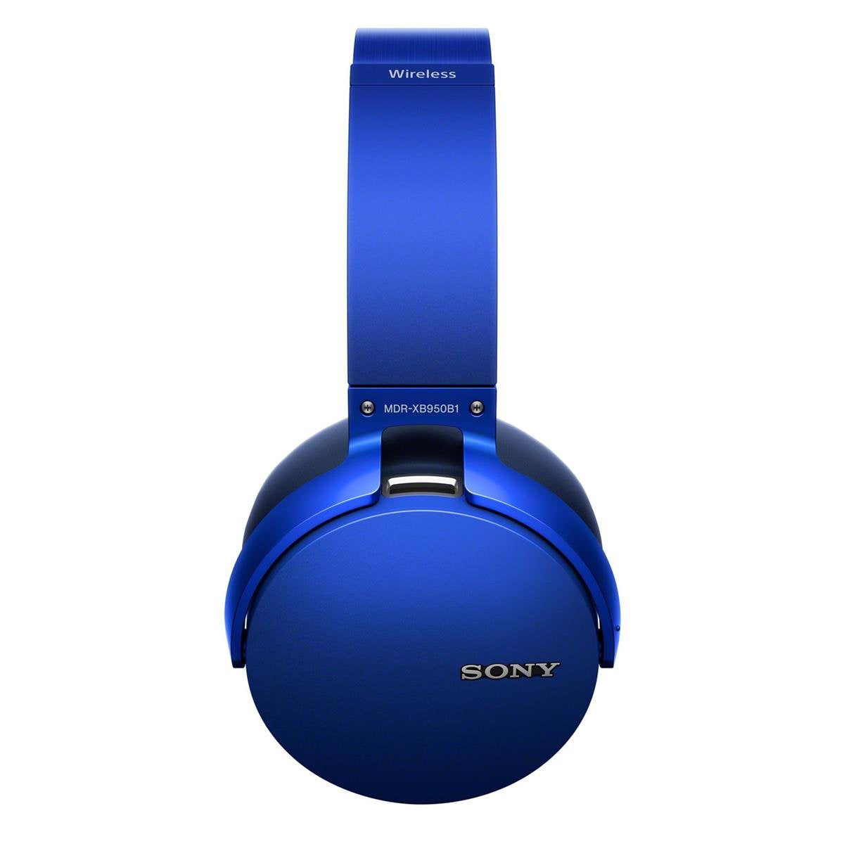 Certified Refurbished - Sony MDR-XB950B1 Extra Bass Bluetooth Wireless Over-Ear Headphones Blue
