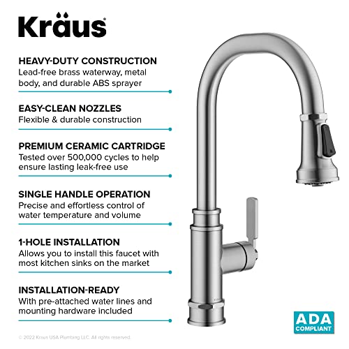 Open Box - Kraus KPF-4101SFS - Kitchen Faucet