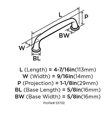 Open Box - Amerock BP53806BBR - Pulls Cabinet Hardware