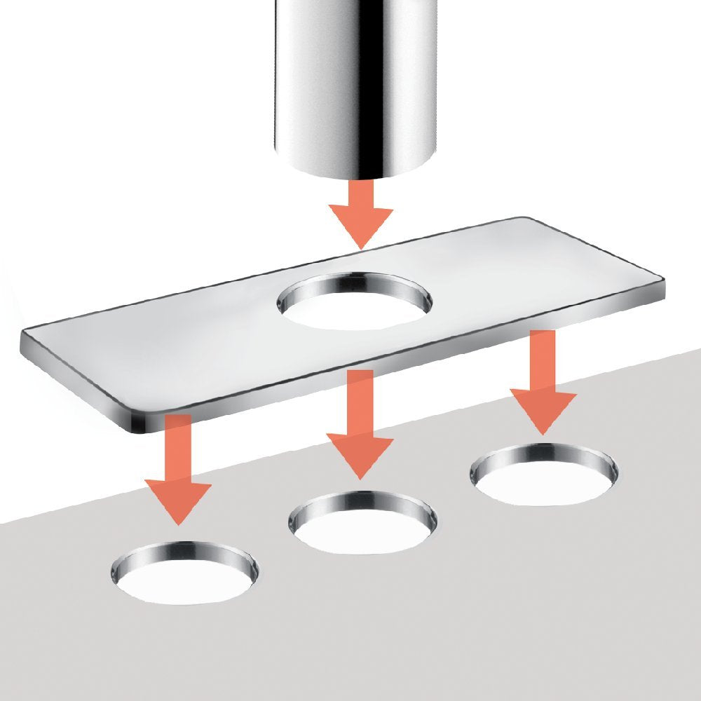 Open Box - Hansgrohe 31083821 Metris Widespread Bathroom Faucet with EcoRight, Quick Clean, and ComfortZone Technologies - Drain Assembly Included