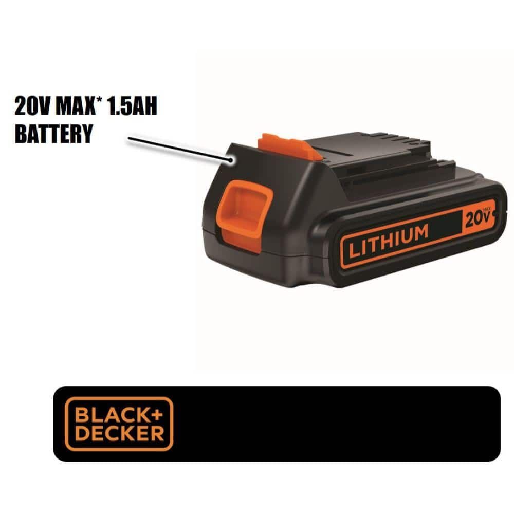 Used - BLACK+DECKER 20-Volt Battery + Cup Charger, LBXR20CK