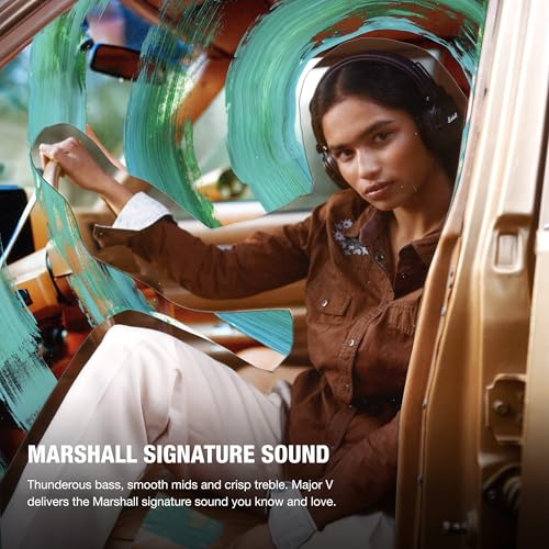 Certified Refurbished - Marshall Major V On-Ear Wireless Bluetooth Headphones (Brown) MarshallBullseye Deals