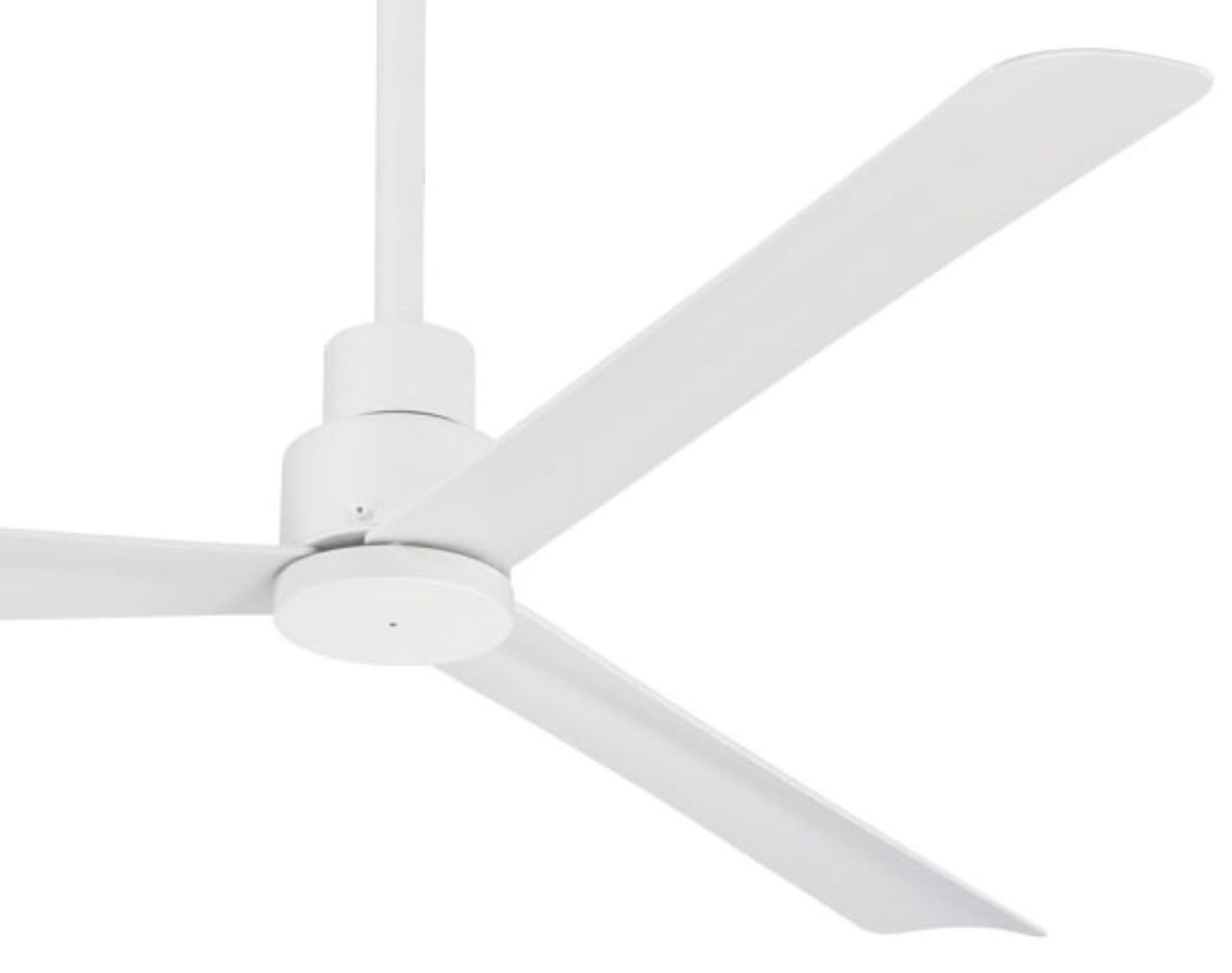 Open Box - MinkaAire F787-WHF 3 Blade 52" Simple Outdoor Ceiling Fan - Remote and Blades Included