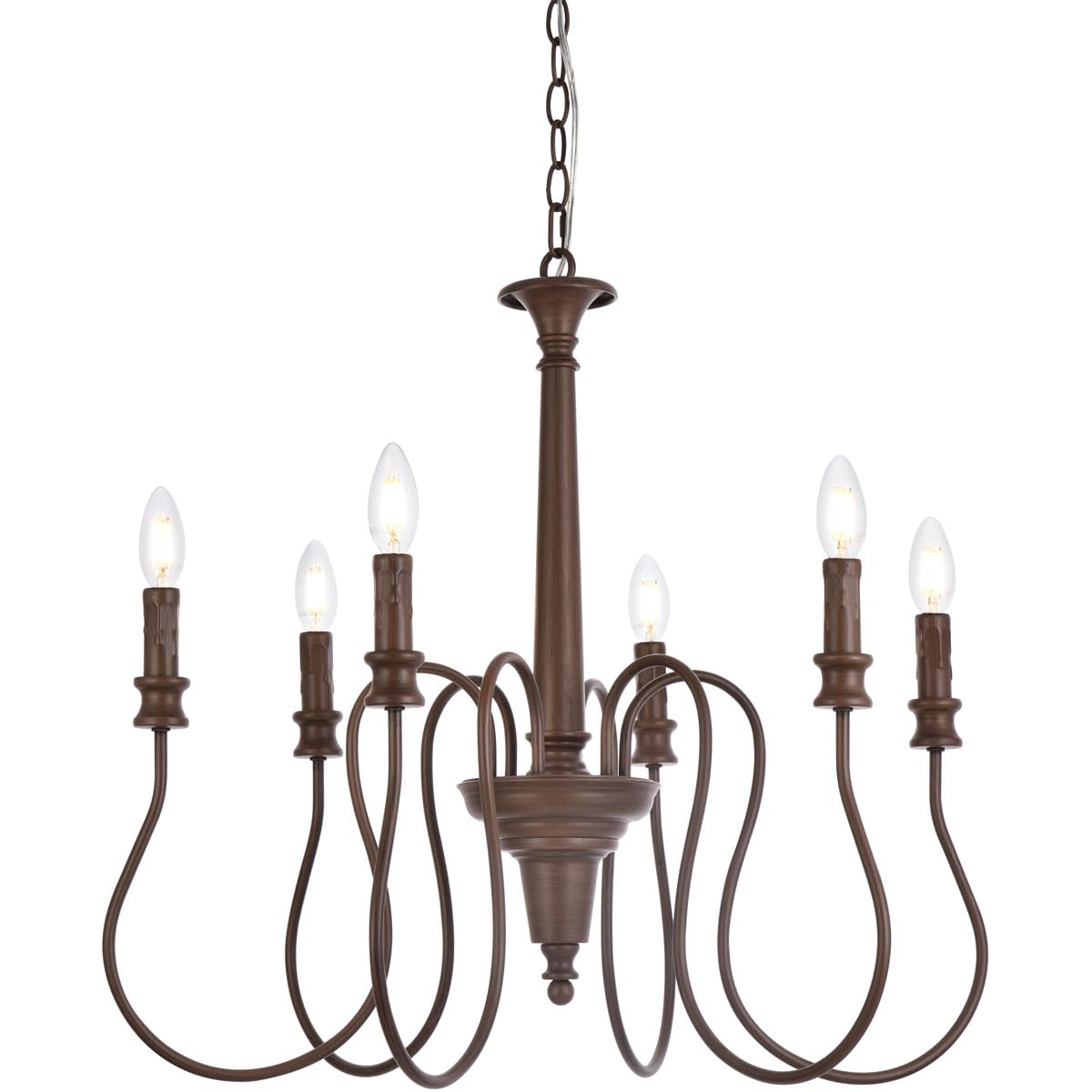 Open Box - Elegant Lighting LD7044D26WOK - Chandeliers Indoor Lighting