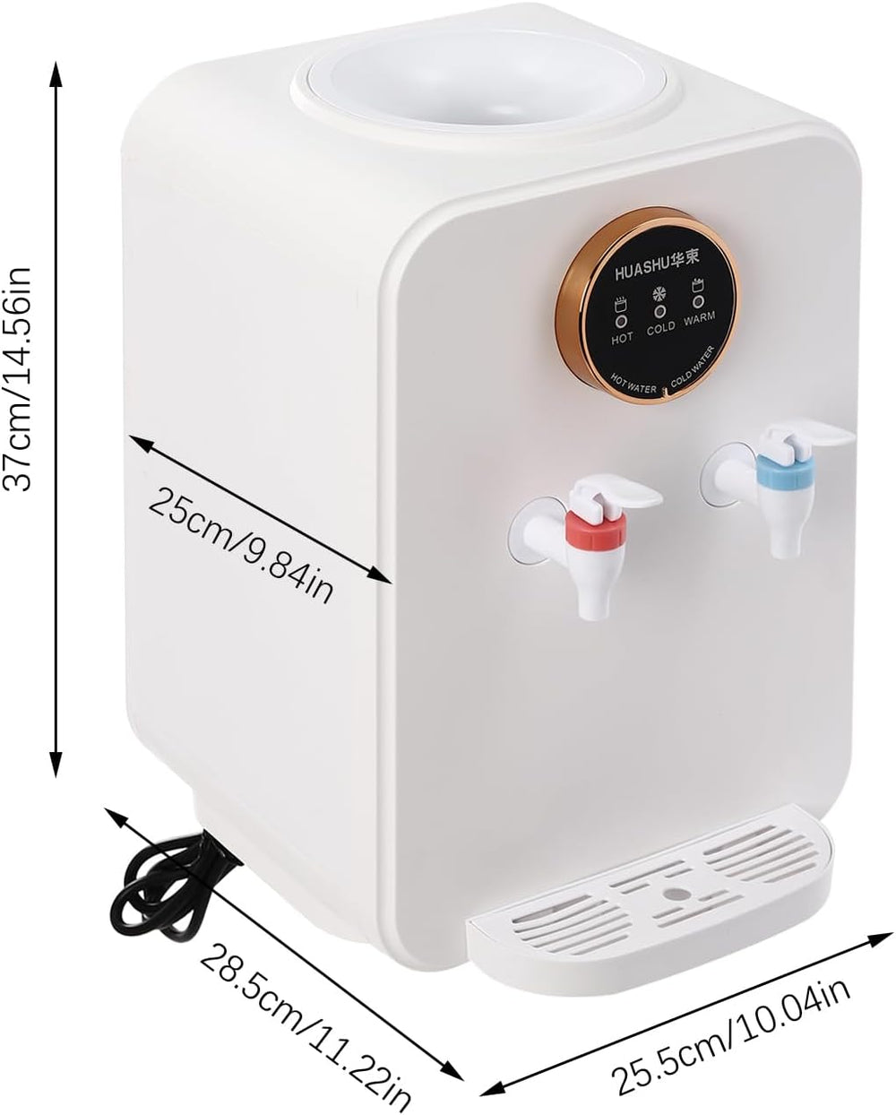 New - Vanecl Ym-0012 White Countertop Water Dispenser With Filter
