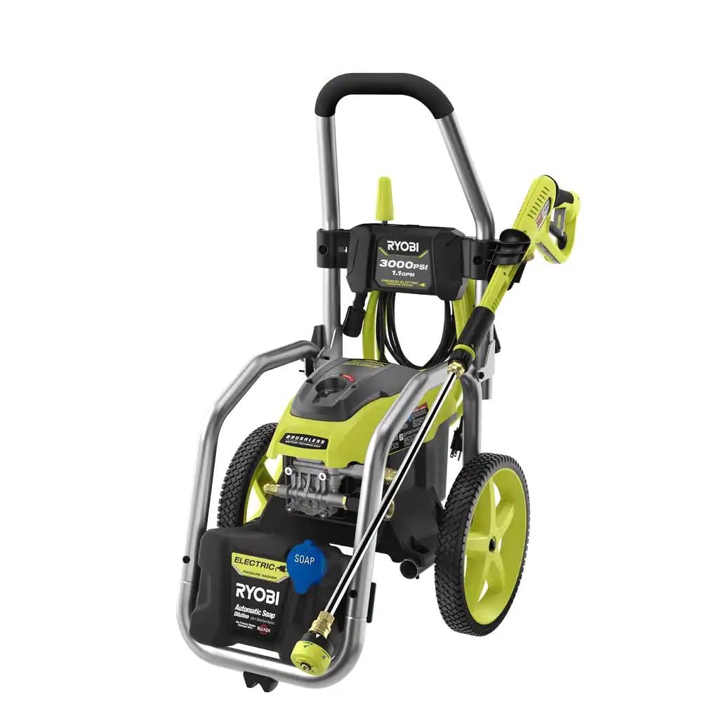 Used - RYOBI 3000 PSI 1.1 GPM Cold Water Electric Pressure Washer
