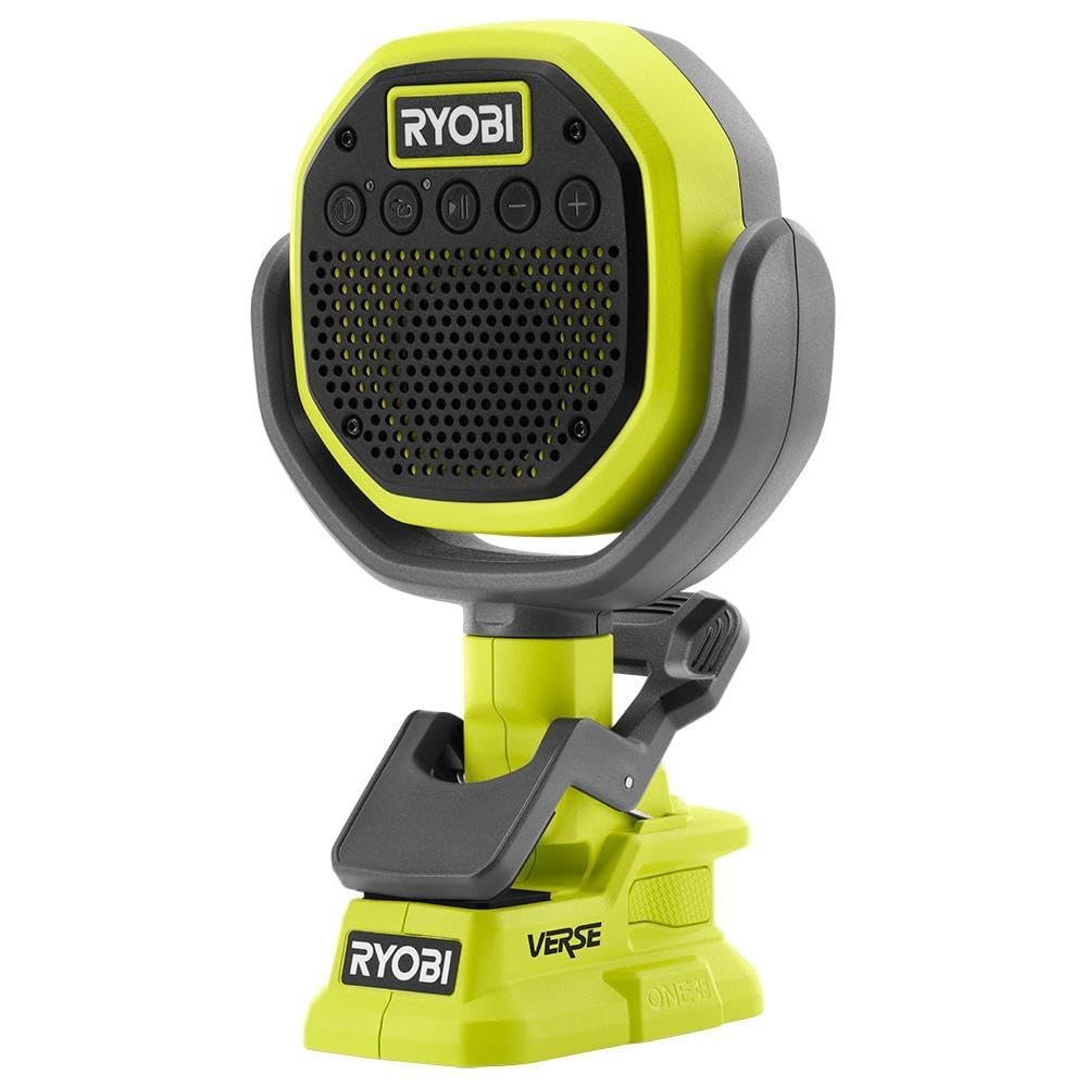 Open Box -  Ryobi ONE+ 18V Cordless VERSE Clamp Speaker (Tool Only)