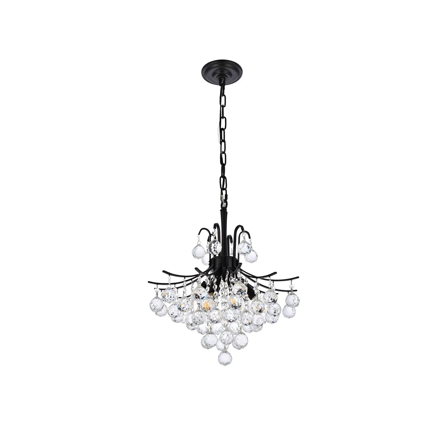 Open Box - Elegant Lighting V8000D16BK/RC - Pendants Indoor Lighting