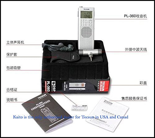 Tecsun PL-360 Digital PLL Portable AM/FM Shortwave Radio with DSP