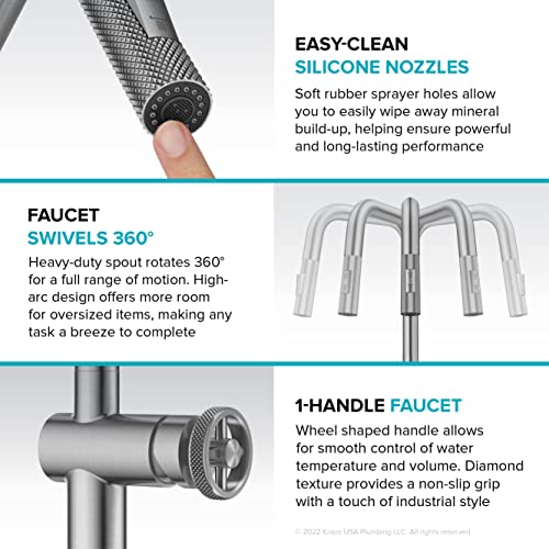 Open Box - Kraus KPF-3126BG - Kitchen Faucet