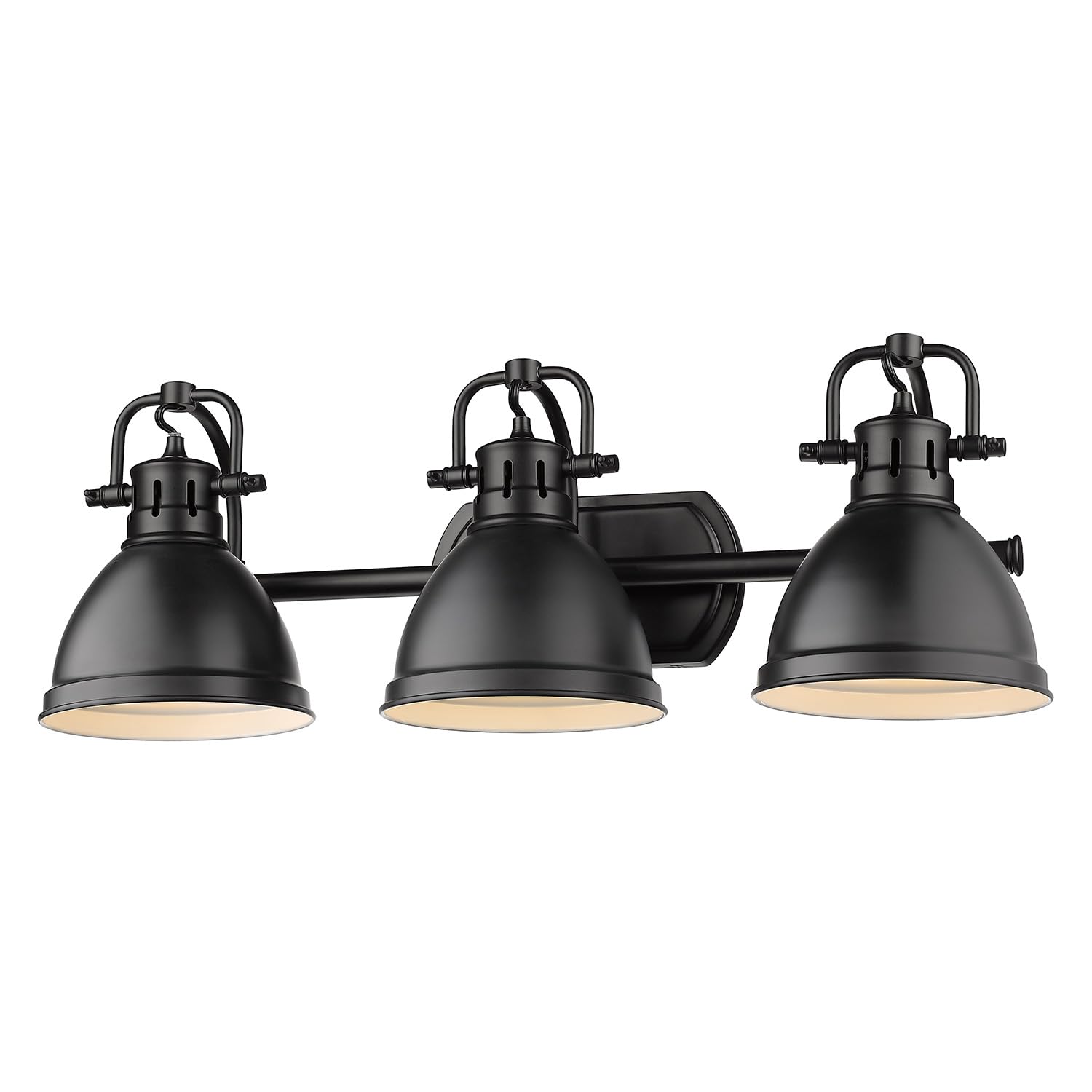 Open Box - Golden Lighting 3602-BA3 BLK-BLK - Bathroom Fixtures Indoor Lighting