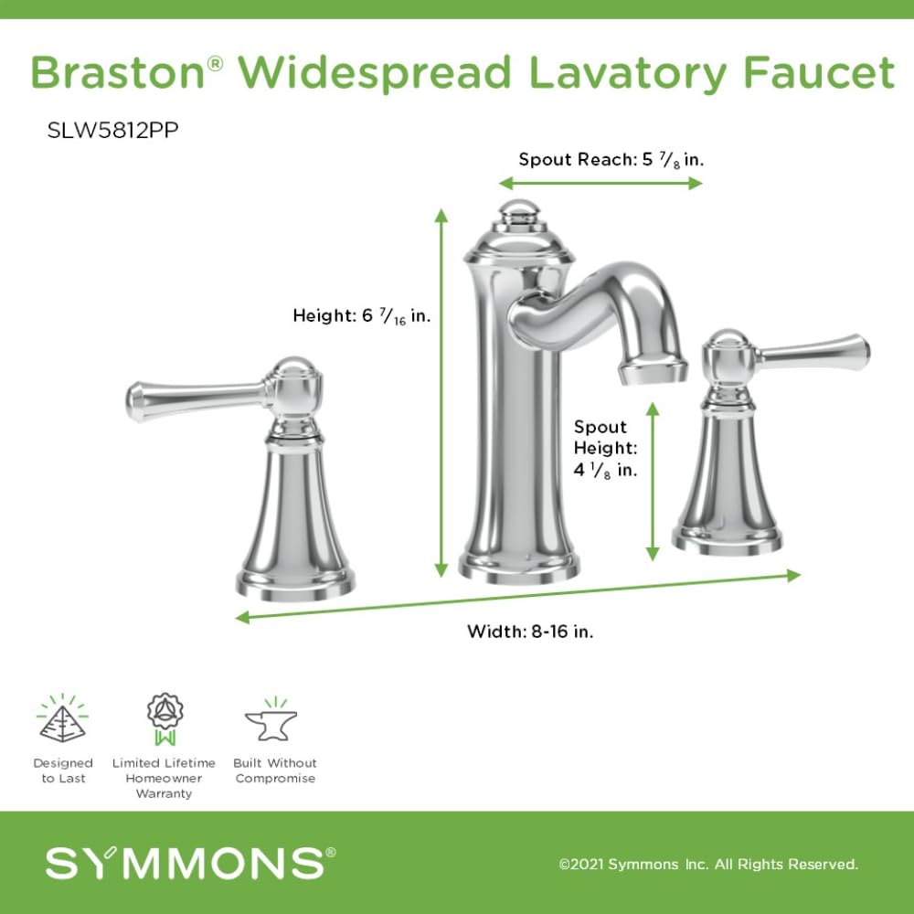 Open Box - Symmons SLW5812PP - Bathroom Sink Faucets Faucet