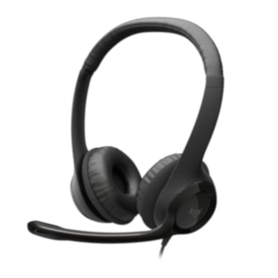 Refurbished - Logitech H390 USB Headset with Noise-Cancelling Microphone - 16 Pack